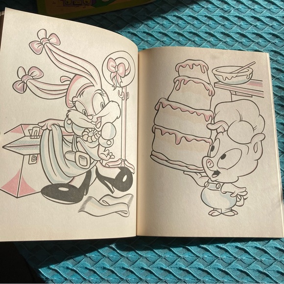 1990s Tiny Toon Paint With Water Books - Picture 9 of 16